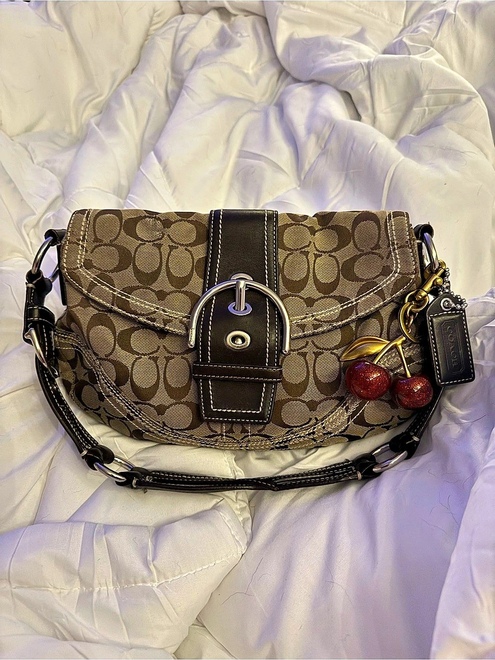 Coach Soho Flap Shoulder Bag Shoulder Bag in Brown